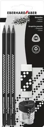 EBERHARD FABER Kit crayon de papier WINNER, HB, noir
