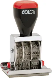 COLOP Datumstempel 04060 L3 "GEBUCHT", mit Textplatte