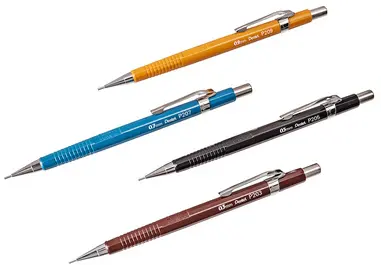 Pentel Porte-mines P 205, diamètre de mines: 0,5 mm, noir