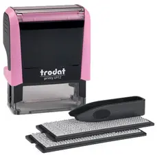 trodat Textstempel-Set Printy 4912 Typomatic, pastell-rosa