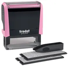 trodat Textstempel-Set Printy 4913 Typomatic, pastell-rosa