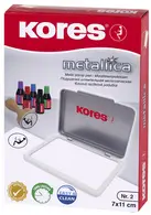 Kores tampon encreur "METALLICA", (L)110 x (P)70 mm, rouge