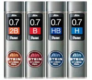 Pentel Mines fines pour porte-mines AIN STEIN C277,dureté 2B