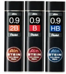 Pentel Mines fines pour porte-mines AIN STEIN C279,dureté 2B