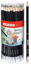 Kores crayon "GRAFITOS", dureté: HB, triangulaire, 72 pièces