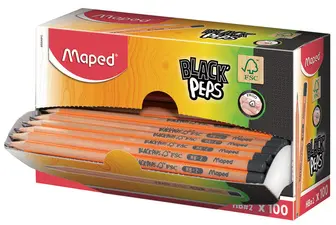 Maped Crayon BLACK'PEPS, degré de dureté: HB, présentoir