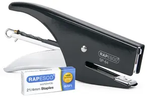 RAPESCO Pince agrafeuse SP-64 (6/4 & 21/4 mm) chrome/noir