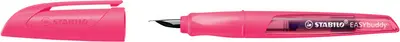 STABILO Stylo plume EASYbuddy FLUO M, pour droitiers, rose