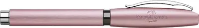 FABER-CASTELL Stylo plume Essentio Aluminium, rosé, F