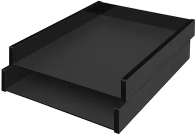 WEDO Corbeille à courrier "black office", format A4, noir