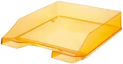 HAN Corbeille à courrier KLASSIK TRANSPARENT, A4, orange