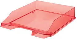HAN Corbeille à courrier KLASSIK TRANSPARENT, A4, rouge