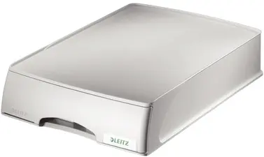 LEITZ Corbeille à courrier-tiroir Plus, format A4, gris