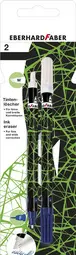 EBERHARD FABER Effaceur, blister de 2, vert fluo / noir