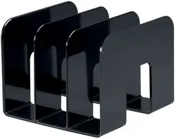 DURABLE Porte-revues TREND, plastique, 3 compartiments, noir