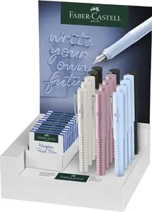 FABER-CASTELL Stylo plume GRIP 2010 M/F, en présentoir