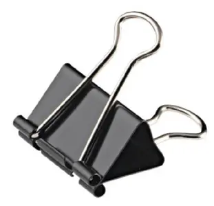 Wonday Pince double clip, (L)19 mm, écartement 6 mm, noir