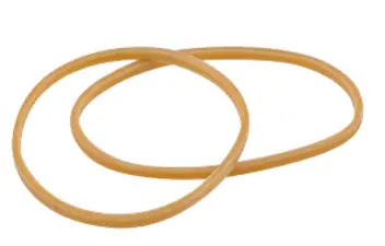 Wonday Bracelets caoutchouc, nature, 80 mm, carton de 100 g