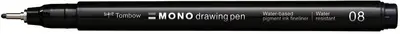 Tombow Feutre fin MONO drawing pen, largeur de tracé 08