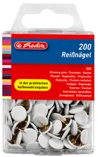 herlitz Punaises, diamètre: 9,5 mm, blanc