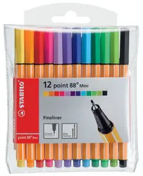 STABILO Feutre à pointe fine point 88 mini, étui plastique