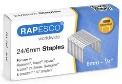 RAPESCO Agrafes 26/6 mm, Business Pack, galvanisé