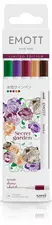 uni-ball Feutres EMOTT, set de 5 "Secret Garden