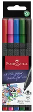 FABER-CASTELL Feutre pointe fine GRIP FINEPEN, étui de 5