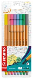 STABILO Feutre à pointe fine point 88, étui carton de 8