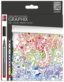 Marabu Feutre fin COLOUR GRAPHIX, "DOODLE SUPREME", par 12