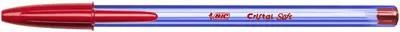 BIC Stylo à bille Cristal Soft, rouge