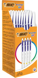 BIC Stylo à bille Cristal Up, 20 pièces, bleu