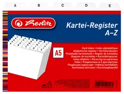 herlitz Index alphabétique A - Z, PP, A7 paysage