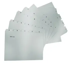 HAN Index alphabétique A-Z, PP, A5 paysage, 25 onglets, gris