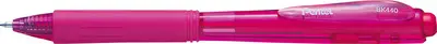 Pentel Stylo à bille rétractable BK440, rose