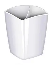 CEP Pot à crayons GLOSS, 2 compartiments, blanc