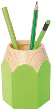 WEDO Pot à crayons "PENCIL", en plastique, vert pomme