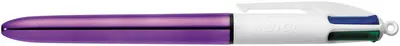 BIC Stylo à bille 4 Colours Shine, 0,32 mm, violet