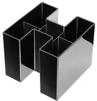 HAN Multipot à crayons BRAVO, 5 compartiments, noir