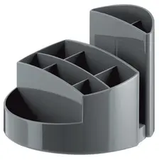 HAN Multipot à crayons RONDO, polystyrène, gris foncé