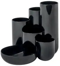 HAN Multipot à crayons CAMPUS, 6 pots, polystyrène, noir
