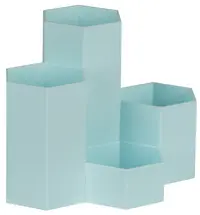 WEDO Multipot HONEYCOMB, 4 compartiments, PP, turquoise