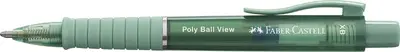 FABER-CASTELL Stylo à bille rétractable POLY BALL VIEW, vert