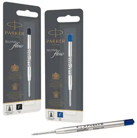PARKER Recharge pour stylo QUINKflow, M, blister, bleu