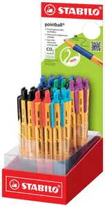 STABILO Stylo bille rétractable pointball, présentoir de 38