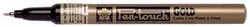 SAKURA Marqueur permanent Pen-touch Extra Fin, jaune fluo
