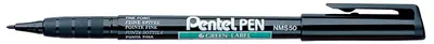 Pentel Marqueur permanent GREEN-LABEL NMS50, noir