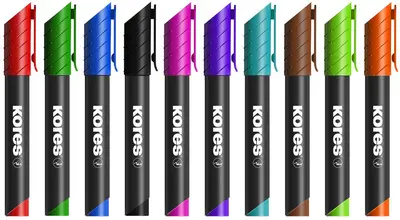 Kores Marqueur permanent "K MARKER", pointe ogive, rouge