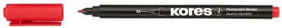 Kores Marqueur permanent "K MARKER FINE", M, rouge