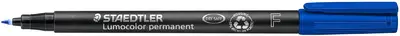 STAEDTLER Marqueur permanent 318F Lumocolor, bleu
